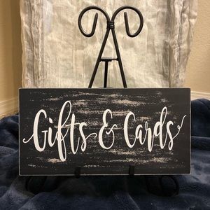 “Gifts and Cards” Sign